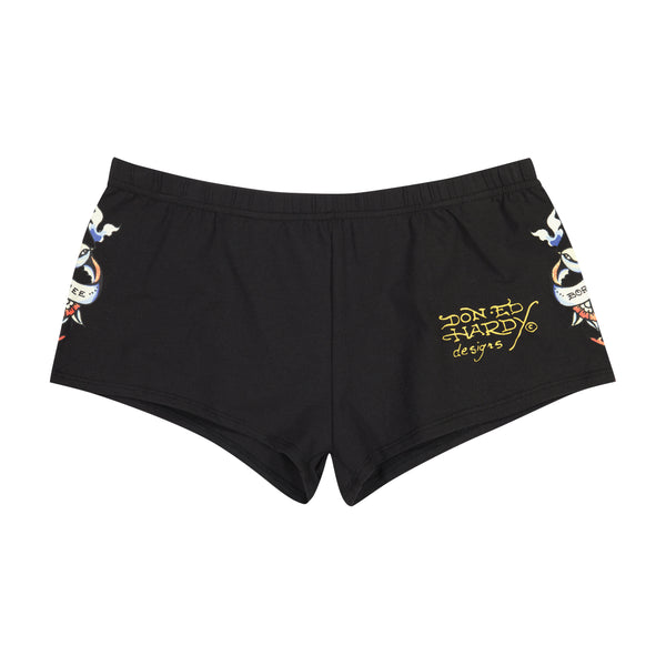 ed hardy Swallow Booty Biker Shorts