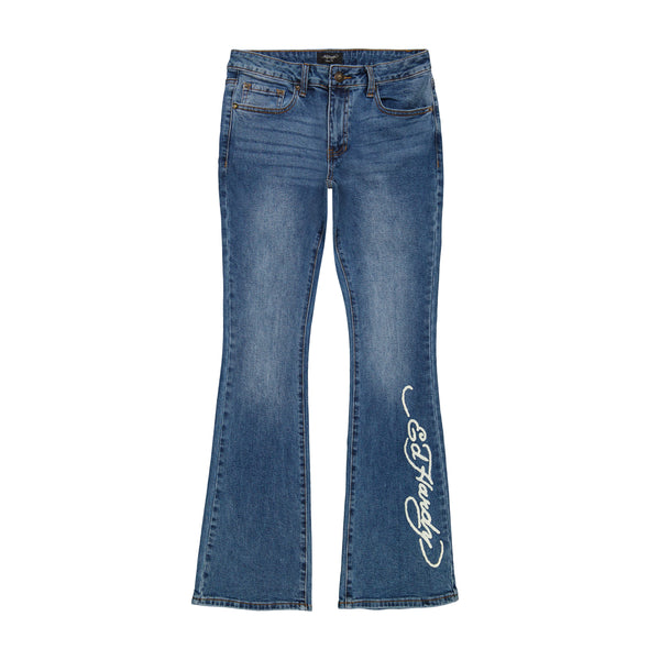 ed hardy Swallow Low Waist Bootcut Jean