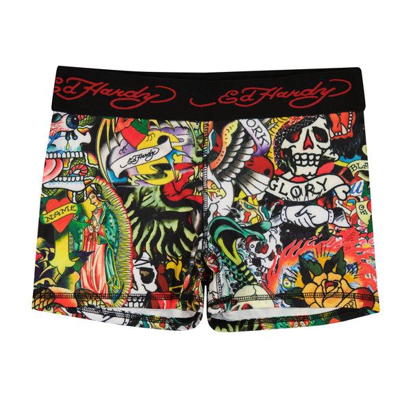 Ed Hardy Tattoo Collage Sport Short