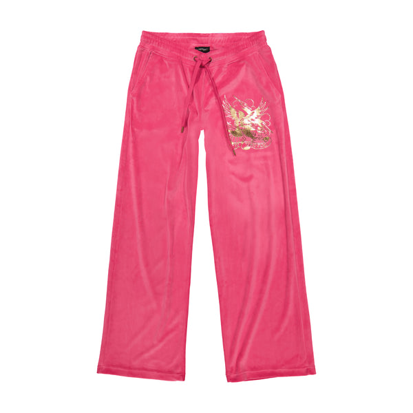 ed hardy Tattoo Eagle Y2K Velour Sweatpants