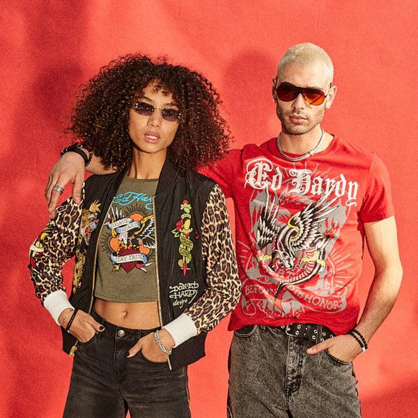 Ed Hardy Tiger Dagger Souvenir Jacket