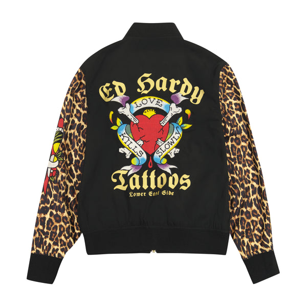 Ed Hardy Tiger Dagger Souvenir Jacket