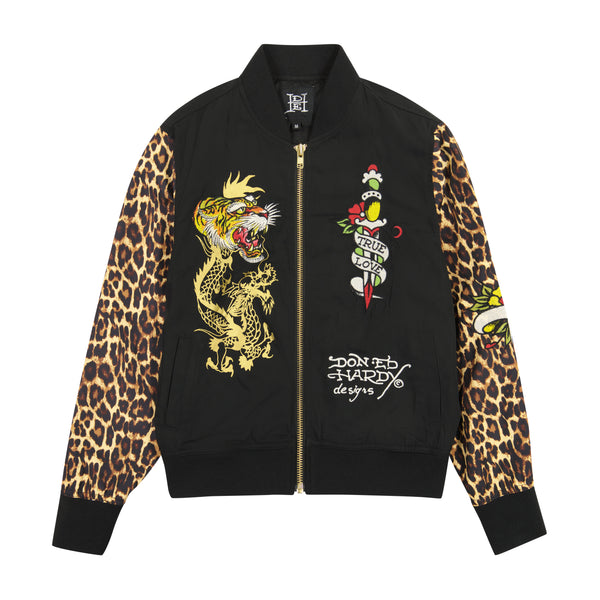 ed hardy Tiger Dagger Souvenir Jacket