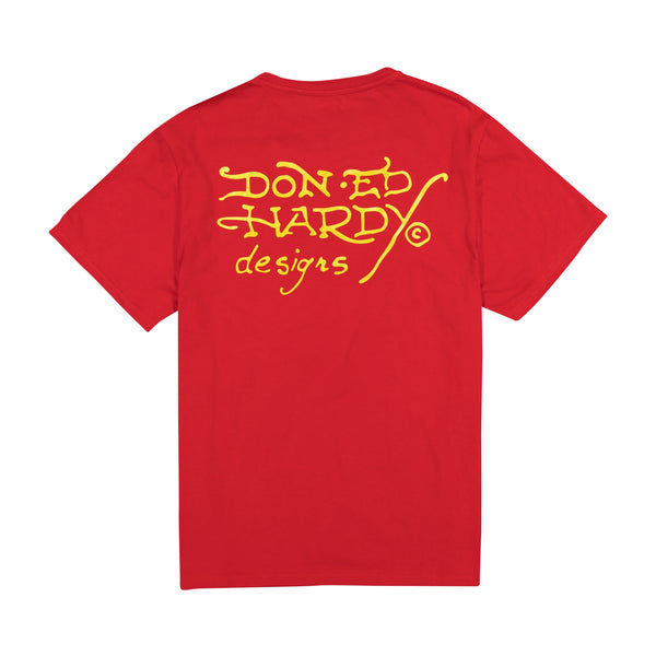 Ed Hardy Tiger Skull Multi Tattoo Tee