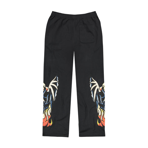 Ed Hardy Xman Mens Rhinestone Baggy Sweatpant Black