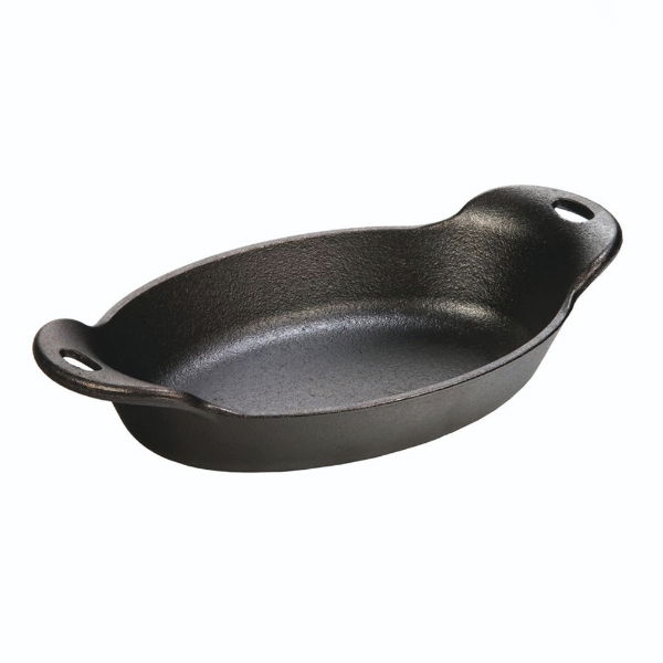 eddingtons 16 OUNCE CAST IRON OVAL MINI SERVER 5.5"X 5.25"(24X13CM)