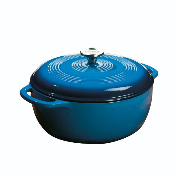 eddingtons 6 QRT DUTCH OVEN BLUE 13 5X10.75X7.25"(34.29X27.31X18.42CM)