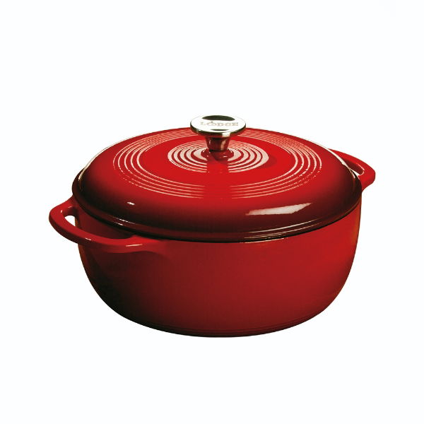eddingtons 6 QRT DUTCH OVEN RED 13 5X10.75X7.25"(34.29X27.31X18.42CM)