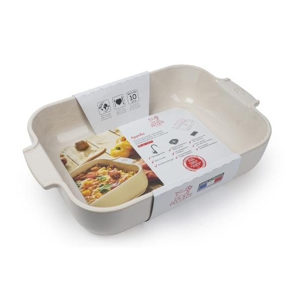 Eddingtons APPOLIA CERAMICS ECRU RECTANGUAR BAKEWARE 36CM