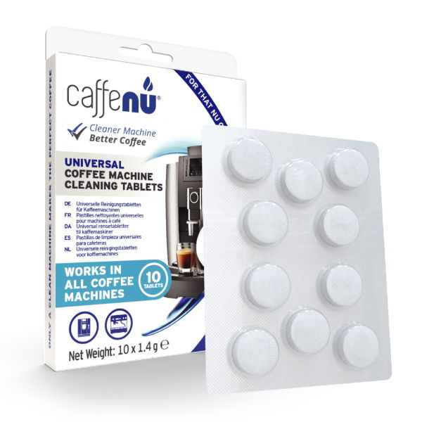 eddingtons CAFFE NU COFFEE MACHINE CLEANING TABLETS 10 X 1.4G
