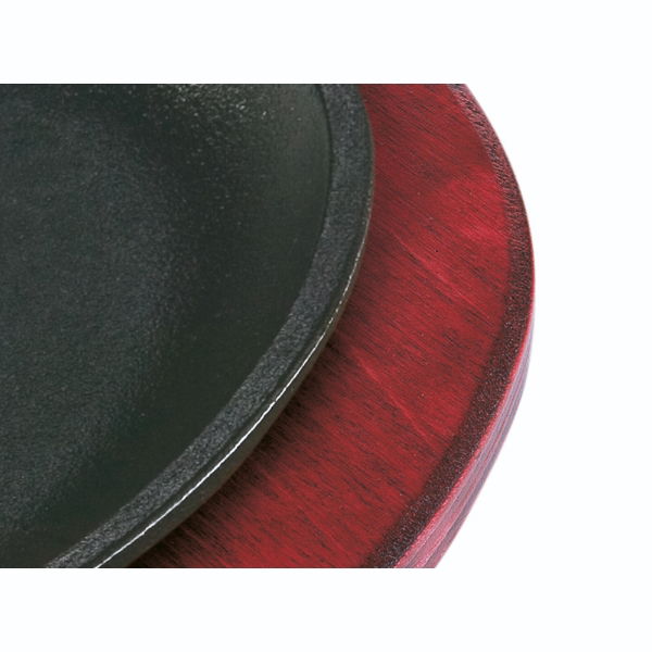 eddingtons CHILI PEPPER RED OVAL WOOD UNDERLINER 11 3/4"x9 1/4"x3/4"
