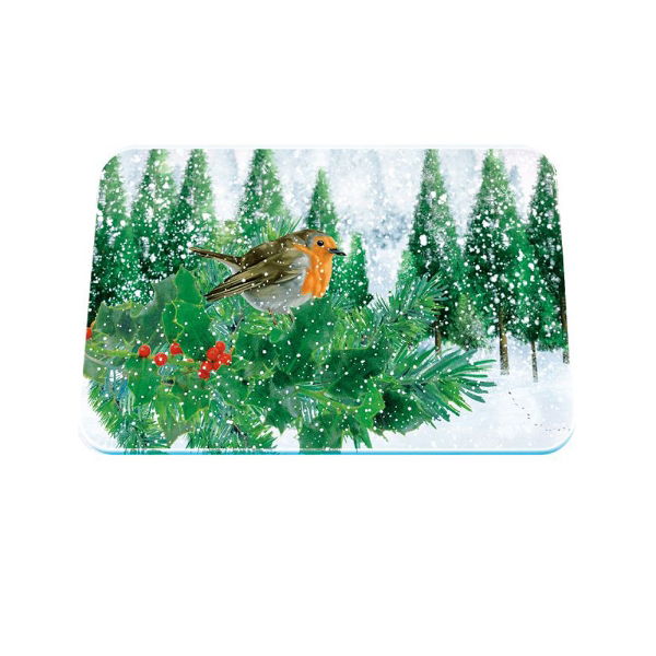 eddingtons CHRISTMAS ROBIN MEDIUM WORKTOP PROTECTOR