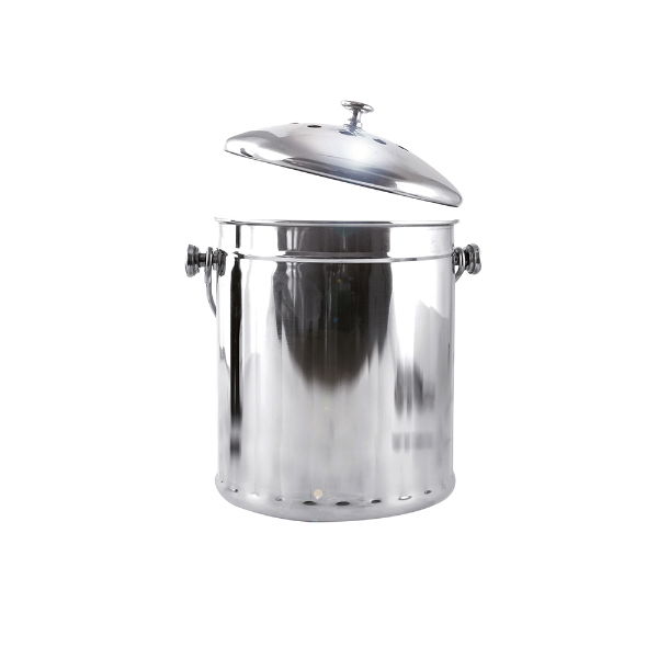 eddingtons DELUXE STAINLESS STEEL FOOD WASTE & COMPOST PAIL 4.4L