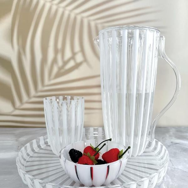 Eddingtons DOLCE VITA MOTHER OF PEARL PITCHER WITH LID