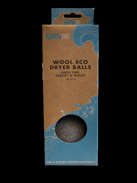 eddingtons EARTHKIND GREY WOOL DRYER BALLS SET OF 3