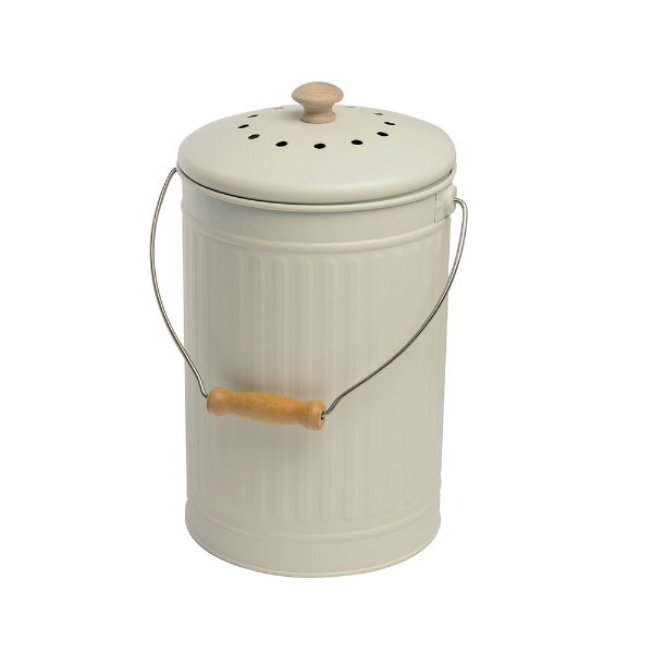 eddingtons 7 LITRE FOOD WASTE & COMPOST PAIL CHALK
