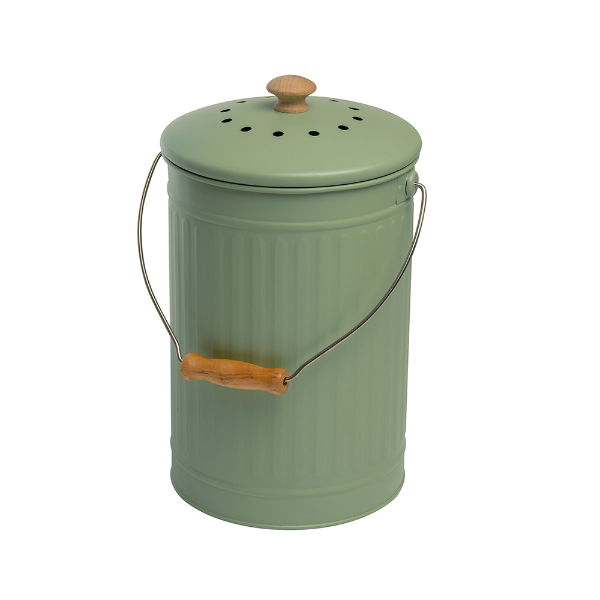 eddingtons 7 LITRE FOOD WASTE & COMPOST PAIL SAGE