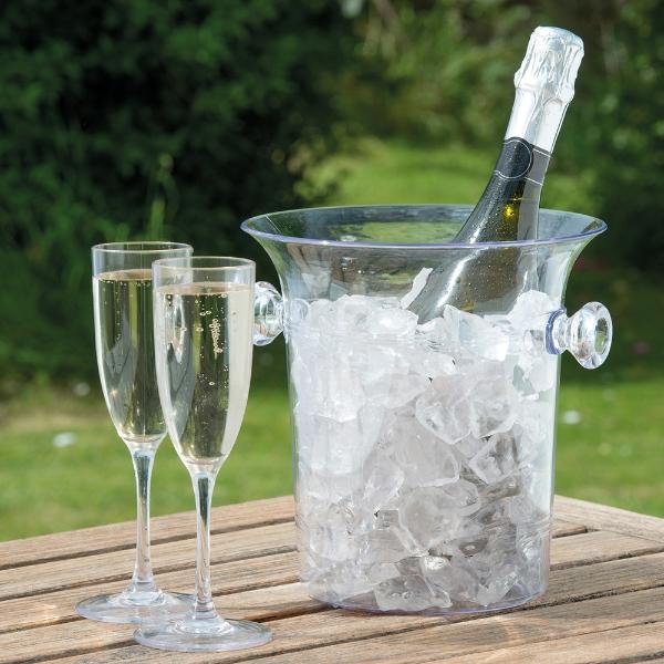 Eddingtons ACRYLIC CHAMPAGNE BUCKET WITH HANDLES