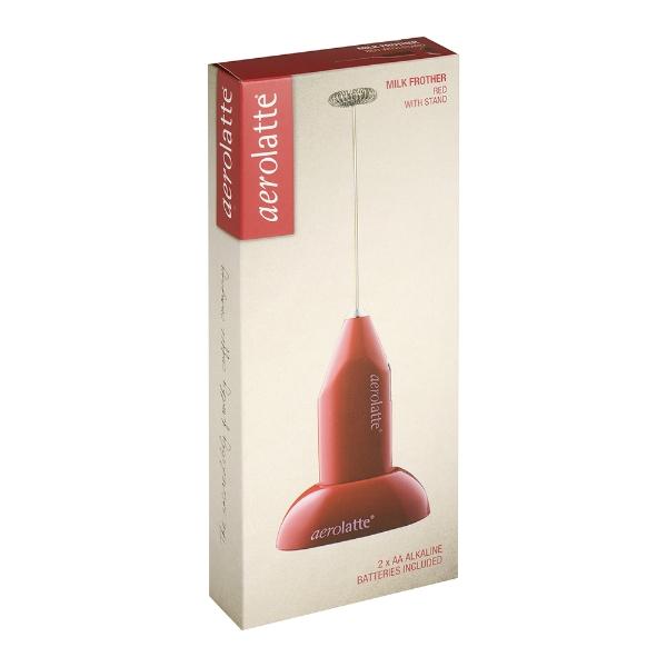 Eddingtons AEROLATTE MILK FROTHER WITH STAND RED