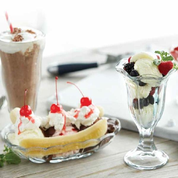 Eddingtons BANANA SPLIT GLASS SERVING DISH 234ML