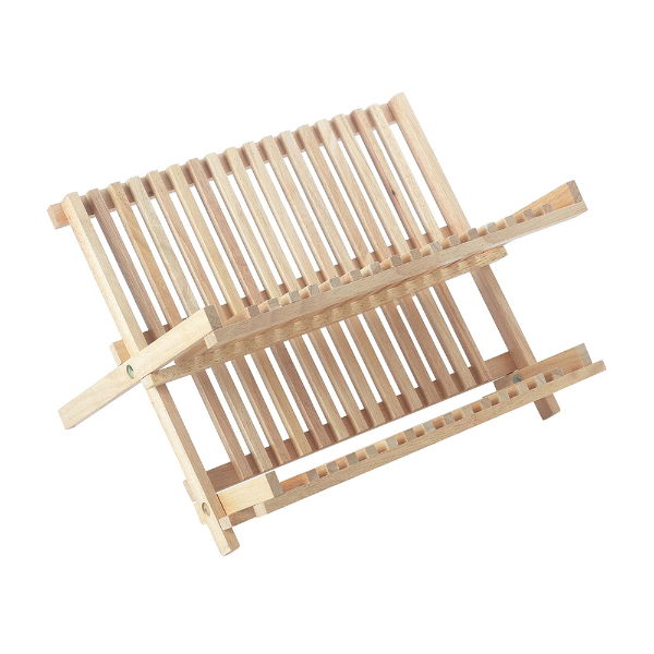 eddingtons BEECHWOOD FOLDING DISH RACK 40CM