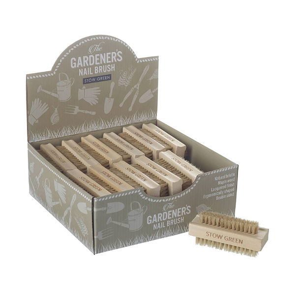 eddingtons BEECHWOOD GARDENERS NAIL BRUSH (CDU24)