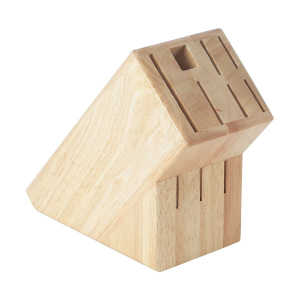 eddingtons BEECHWOOD KNIFE BLOCK 25 X 11 X 16CM