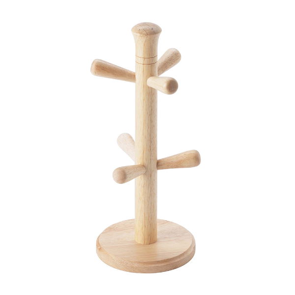 eddingtons BEECHWOOD MUG TREE (TAPERED TOP) 32CM