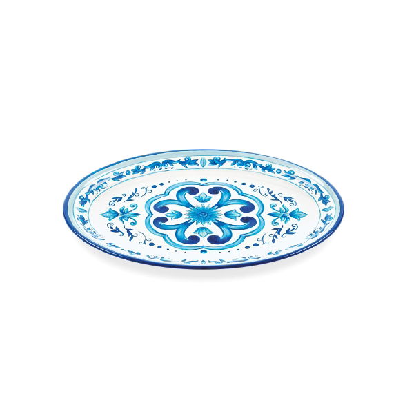 eddingtons BLUES MEDIUM SERVING TRAY 35CM X 25.5CM