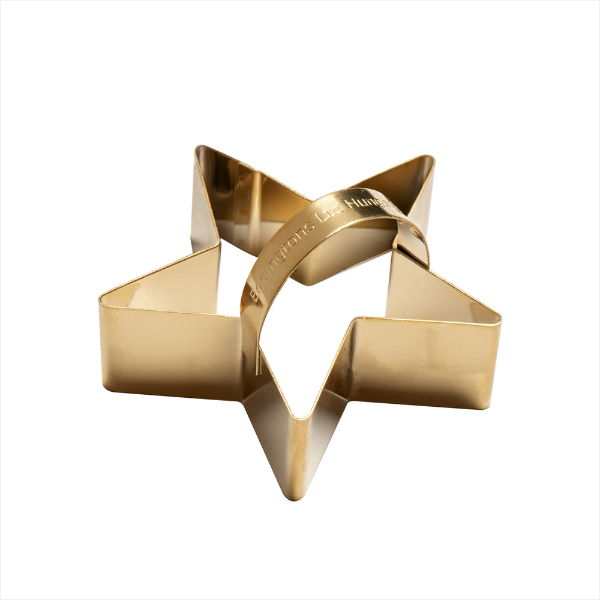eddingtons CHRISTMAS STAR COOKIE CUTTER - BRASS