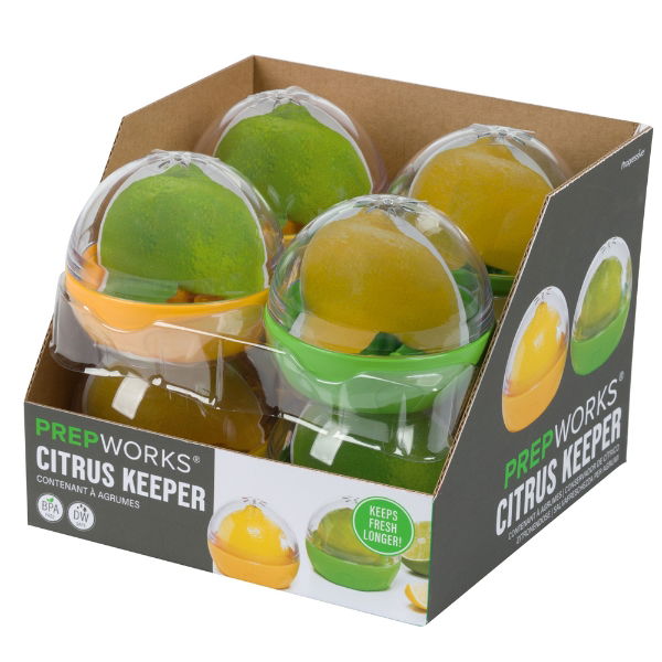 eddingtons CITRUS KEEPER YELLOW & GREEN DISPLAY OF 8