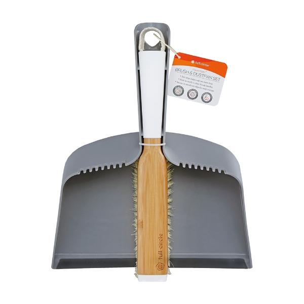 Eddingtons CLEAN TEAM BRUSH & DUSTPAN SET GRAY WHITE
