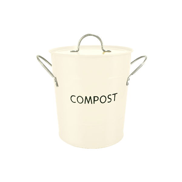 eddingtons COMPOST PAIL BAKERS WHITE