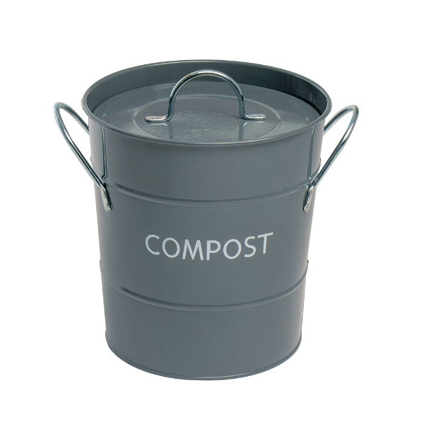 eddingtons COMPOST PAIL GREY 22CM DIA