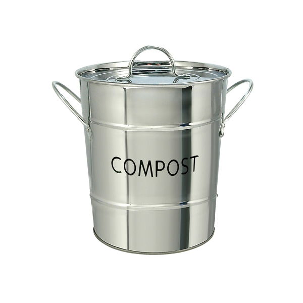 eddingtons COMPOST PAIL STAINLESS STEEL