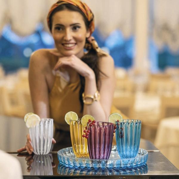 Eddingtons DOLCE VITA EMERALD SET OF 4 TUMBLERS