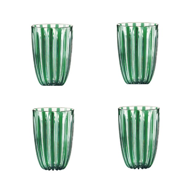 eddingtons DOLCE VITA EMERALD SET OF 4 TUMBLERS