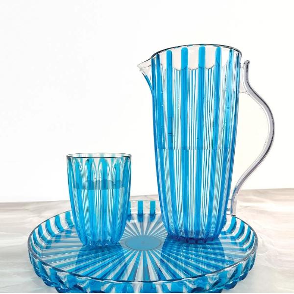 Eddingtons DOLCE VITA TURQUOISE PITCHER WITH LID