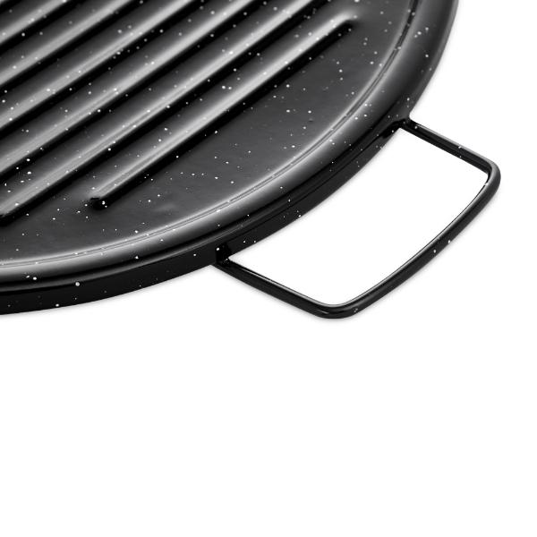 Eddingtons ENAMEL COATED RIDGED GRILL PAN 36CM