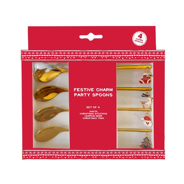 eddingtons FESTIVE CHARM PARTY SPOONS