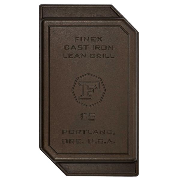 Eddingtons #FINEX 15 INCH CAST IRON LEAN GRILL PAN