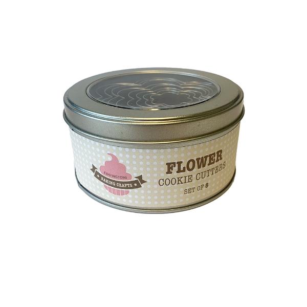 Eddingtons FLOWER COOKIE CUTTER SET 8PCS IN A TIN