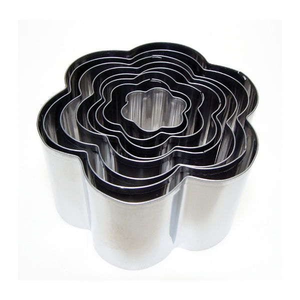 eddingtons FLOWER COOKIE CUTTER SET 8PCS IN A TIN