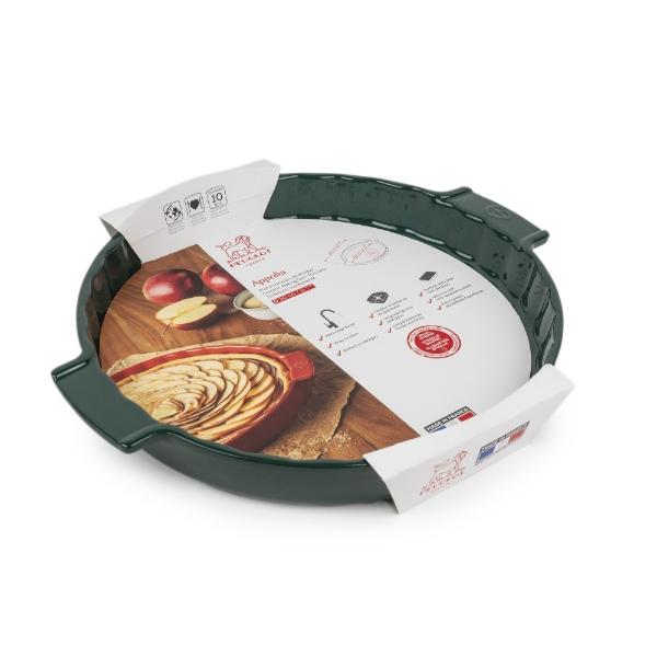 Eddingtons FOREST GREEN CERAMIC TART DISH 30CM