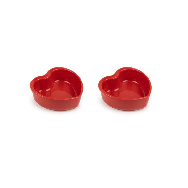 eddingtons HEART RAMEKINS SET OF 2 14CM