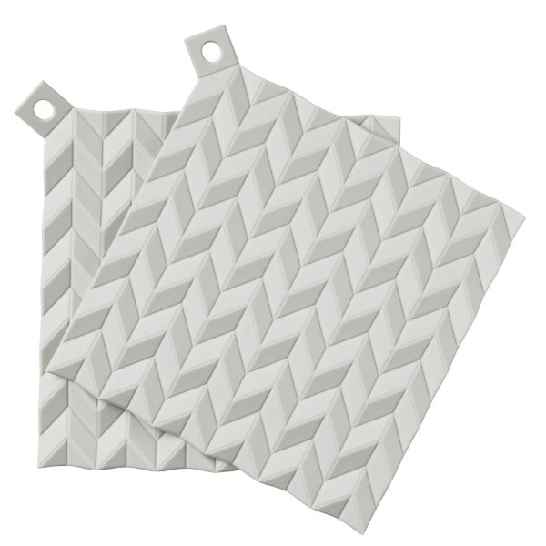 eddingtons HOLD ON POT HOLDERS 2 PCS LIGHT GREY