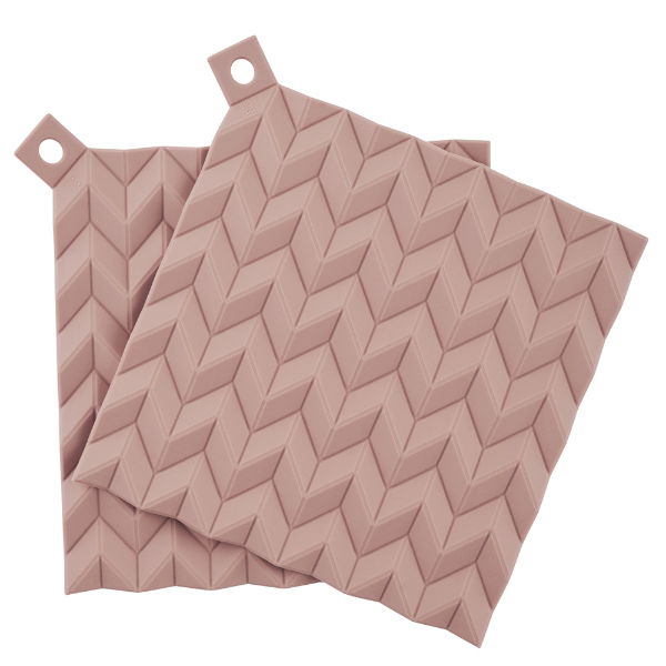 eddingtons HOLD ON POT HOLDERS 2 PCS MISTY ROSE