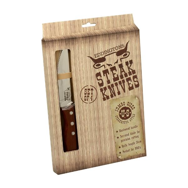 Eddingtons JUMBO STEAK KNIVES SET OF 4