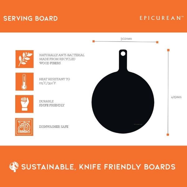 Eddingtons LARGE ROUND PIZZA PEEL SLATE