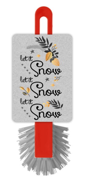 eddingtons LET IT SNOW DISH BRUSH